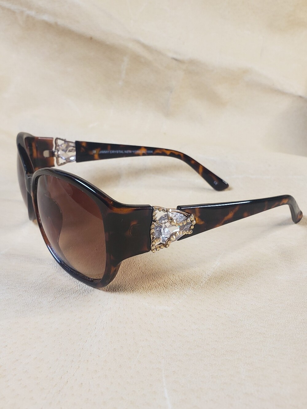 Jimmy Crystal New York Sunglasses style GL1004 in Tortoise w/ Swarovski Elements